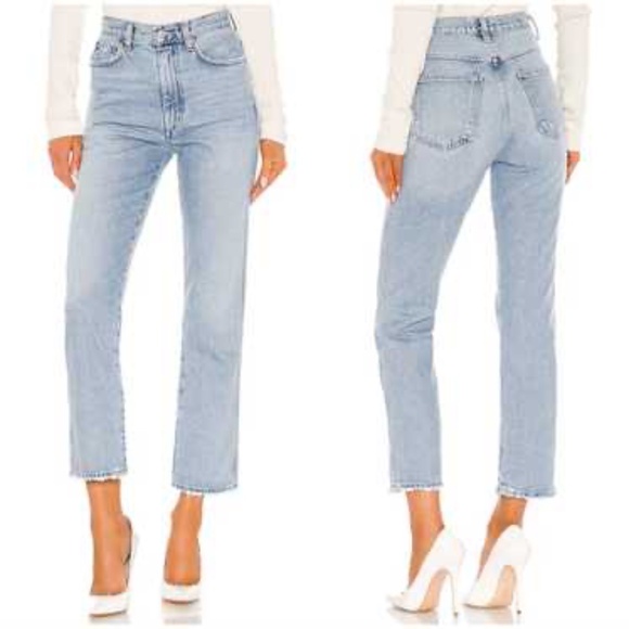 AGOLDE Pinch Waist Kick Flare Jeans - Riptide, US 23 - Picture 1 of 1